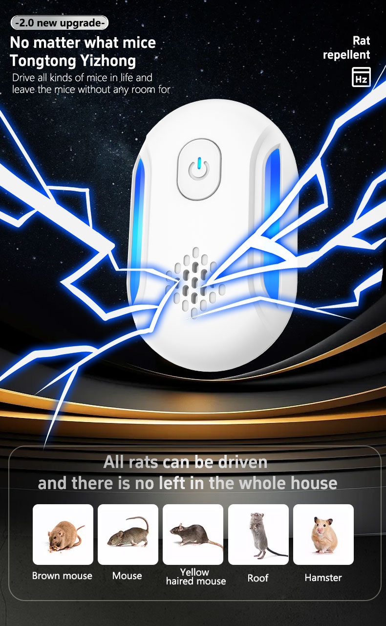 2026 Upgraded Ultrasonic Indoor Pest Repeller Triple-Pulse & Electromagnetic Wall-Penetrating Tech, Covers up to 1,600 Sq Ft, Rapid Results in 48 Hours & Ultra-Quiet Operation details 6