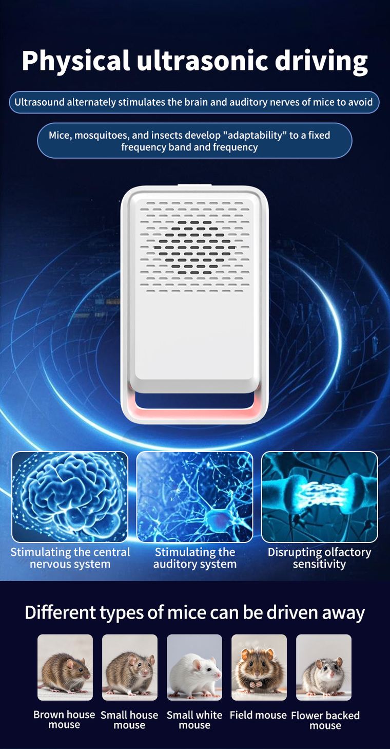 Ultrasonic Mosquito & Pest Repeller 316 — Three-Mode Variable Frequency details 8