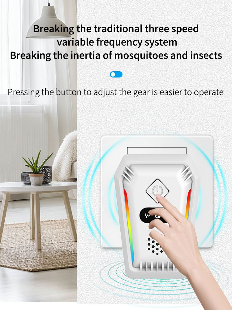 Ultrasonic Pest Repeller 317 — Shield Design, Tri-Colour Light Strips details 6