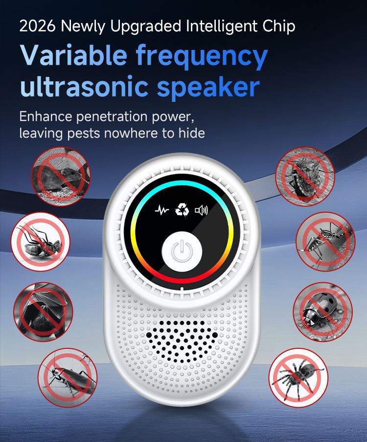 Ultrasonic Pest Repeller 611 — Round Display, 360° Output details 4