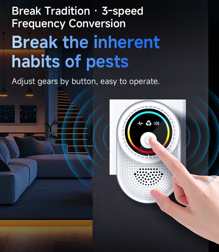 Ultrasonic Pest Repeller 611 — Round Display, 360° Output details 8