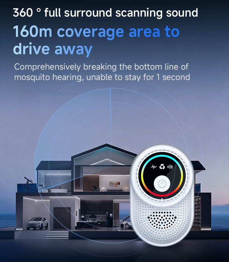 Ultrasonic Pest Repeller 611 — Round Display, 360° Output details 11