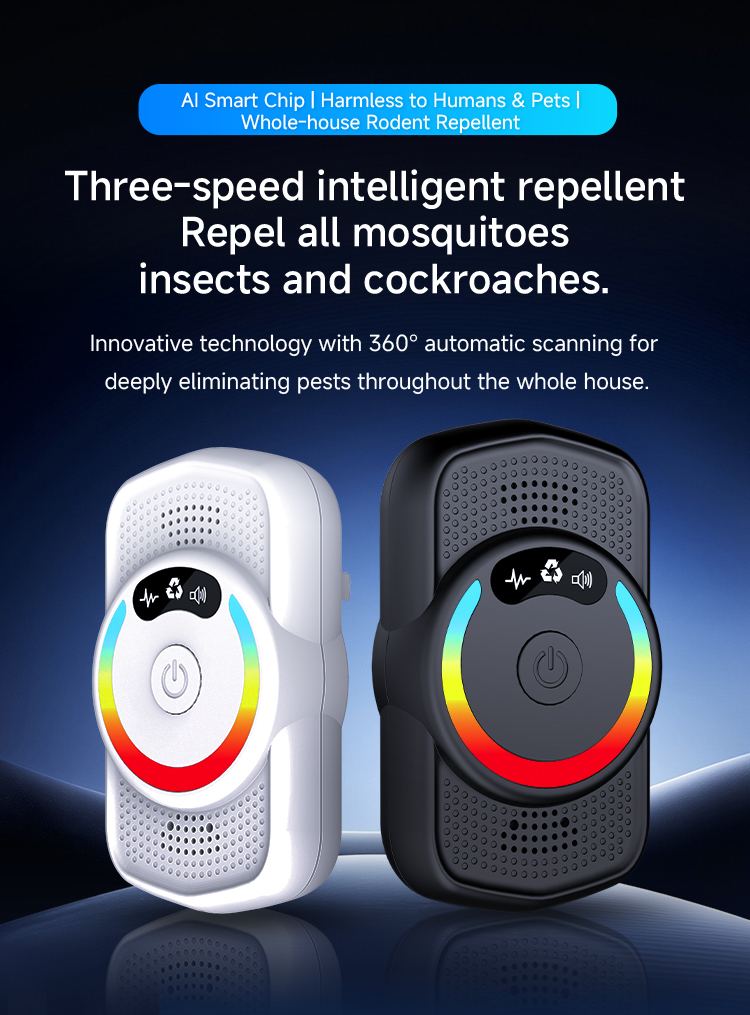 Ultrasonic Pest Repeller 612 — Dual Speaker Array details 1