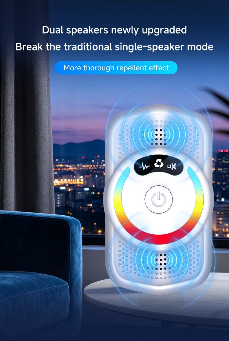 Ultrasonic Pest Repeller 612 — Dual Speaker Array details 2