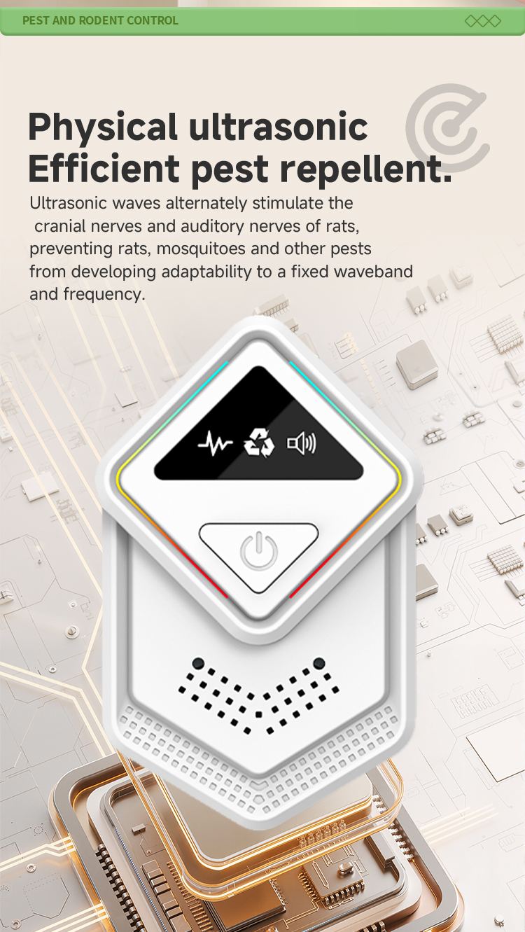 Ultrasonic Pest Repeller 613 — Diamond Design, Edge-Lit Frame details 9