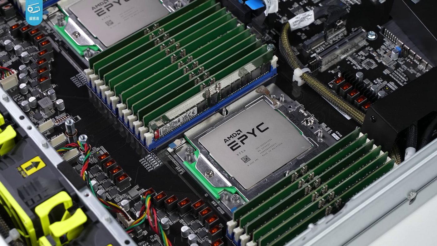 AMD EPYC 9754 in a dual-socket server