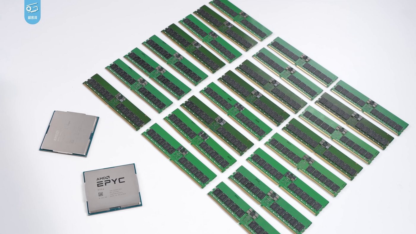 AMD EPYC 9754 in a dual-socket server
