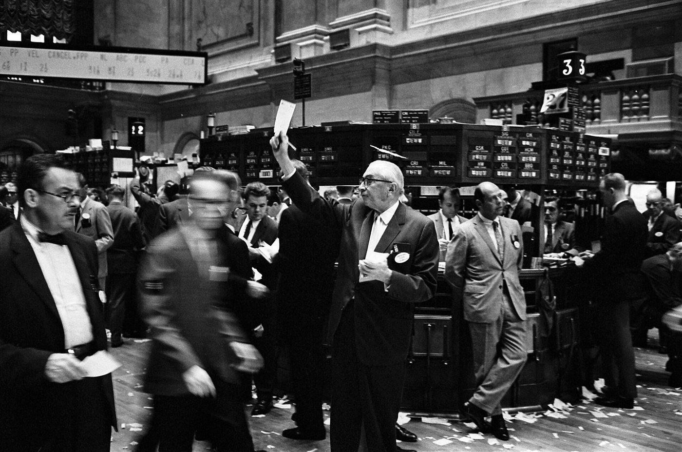 Traders on the New York Stock Exchange floor
