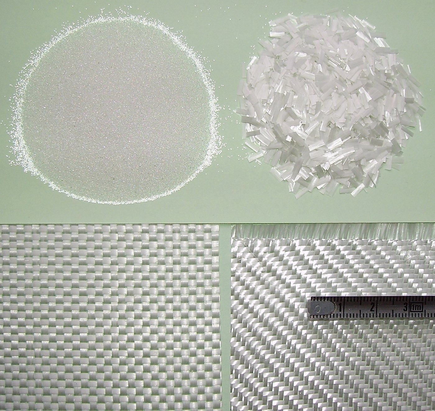 Glass fibre reinforcement material