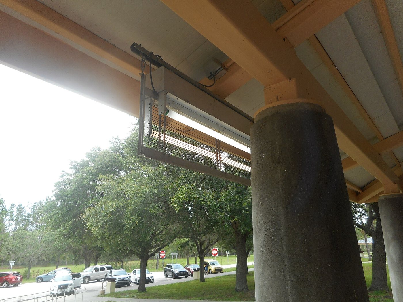 Outdoor bug zapper installation