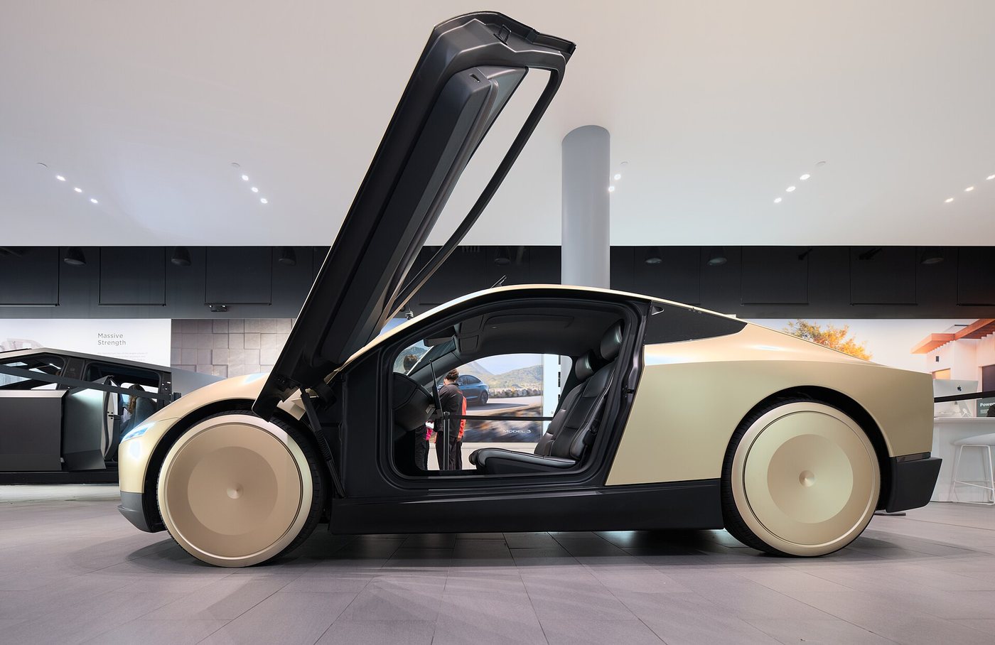 Tesla Cybercab side view
