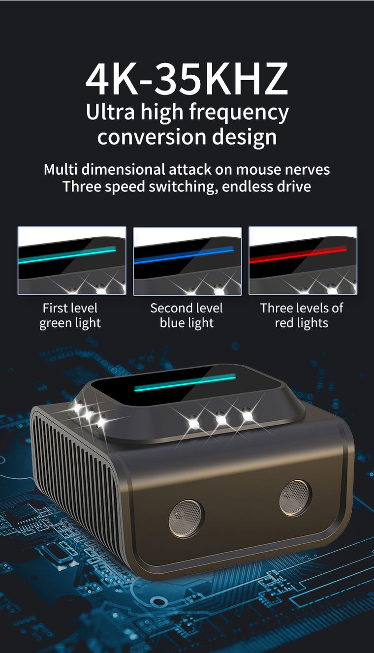 Dual-Outlet Ultrasonic Rat Repeller — 4K–35 kHz + Lights details 3