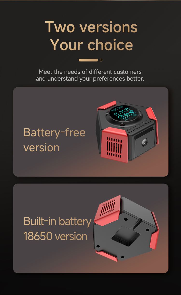 Hexagonal Ultrasonic Pest Repeller with Digital Display — Battery or Plug-in details 2