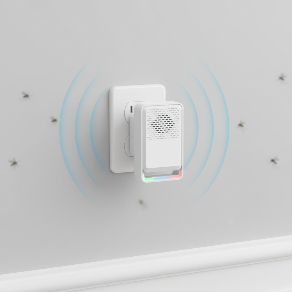 Three-Speed Variable Frequency Ultrasonic Repeller with Three-Color Night Light